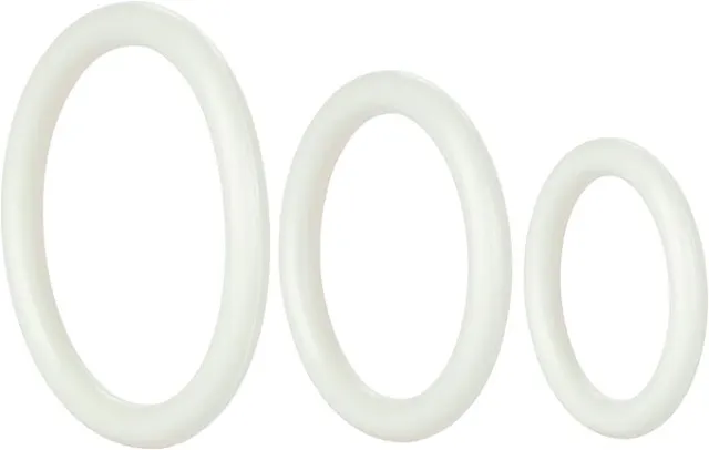 CalExotics Tri-Rings - Pierścień erekcyjny, Biały, 6 cm