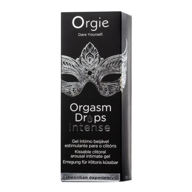 Orgie Orgasm Drops Intense - Krople, Przezroczysty, Pikantny, 30 ml