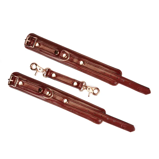 Наручники Liebe Seele Wine Red Narrow Wrist Cuffs (винно-червоний)