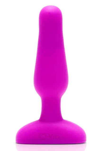 Анальная пробка B-Vibe Vibrating Novice Plug, 10 см (розовый)