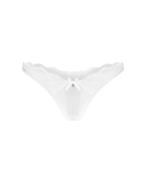 Стрінги Obsessive Weddya, L/XL (білий)