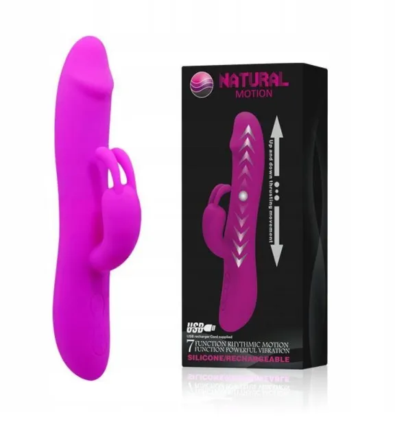 Pretty Love Natural Motion - Wibrator królik, Fioletowy, 12 cm