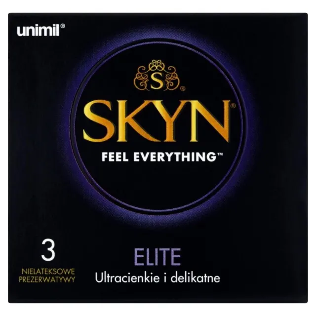 Ультратонкі презервативи Unimil Skyn Elite безлатексні, 3 шт.