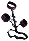 CalExotics Scandal Collar Body Restraint -, Czarny-Czerwony, 116.75 cm