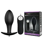 Анальна пробка  Pretty Love Vibrating Butt, 7,5 см (черный)
