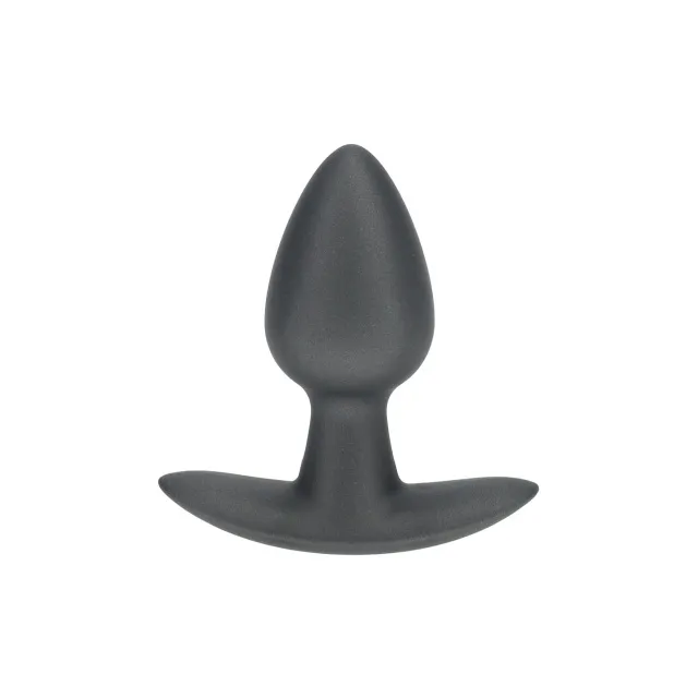 Анальная пробка Ouch! Smooth Anal Plug Metallic S, 6.5 см (серый)