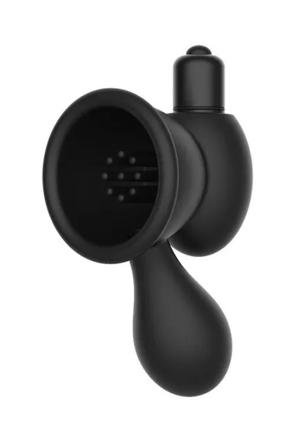 Помпа для сосков Pleasure Pumps Vibrating Nipple Teasers, 6.3 см (черный)