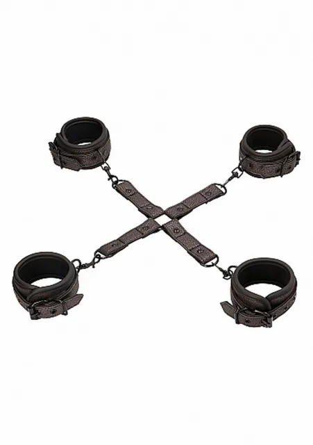 Ouch Elegant Hogtie - Zestaw do wiązania, Szary, 26.5 cm