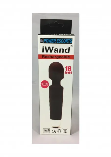 Вибратор Power Escorts Iwand, 20 см (черный)
