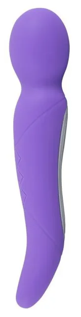 Універсальний масажер Sweet Smile Rechargeable Dual Motor Vibe, 22 см (фіолетовий)