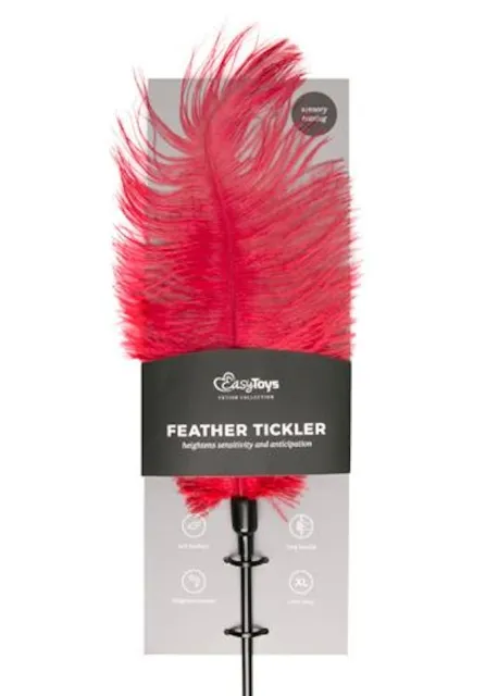 Тиклер-перо Fetish Feather Tickler, 53 см (красный)