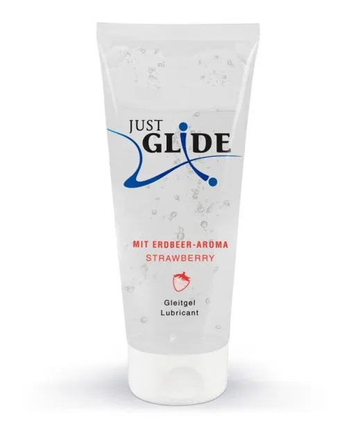 Лубрикант на водній основі Just Glide Strawberry, 200 мл