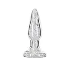 Анальна пробка Pillow Talk Fancy Luxurious Glass Anal Plug, 10.1 см (прозорий)