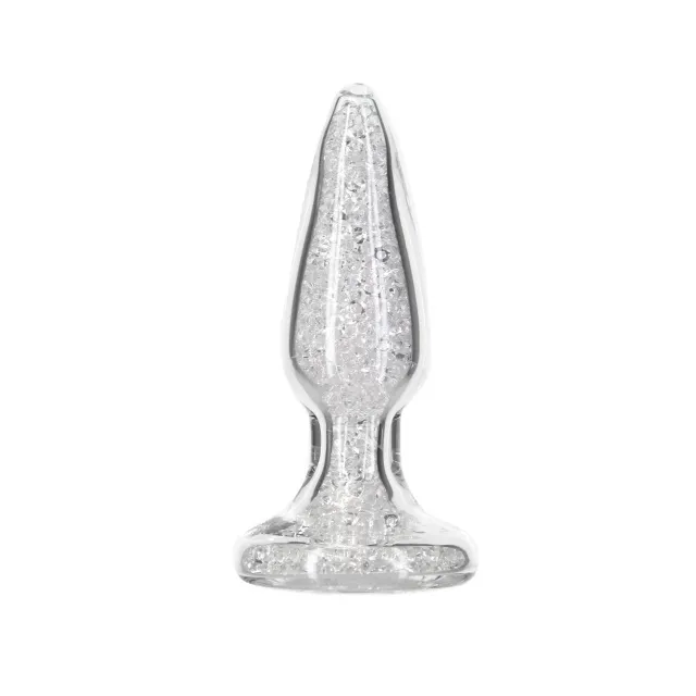 Анальна пробка Pillow Talk Fancy Luxurious Glass Anal Plug, 10.1 см (прозорий)