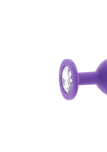 Анальная пробка ToyJoy Anal Play Diamond Booty Jewel M, 8 см (фиолетовый)