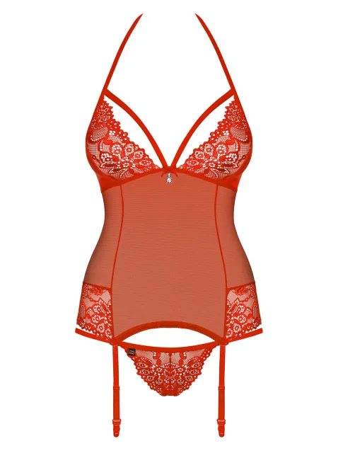Эротический комплект Obsessive 838, S/M (красный)