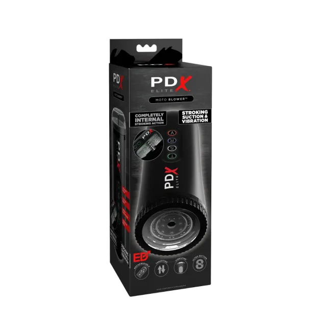 Автоматический мастурбатор Pipedream Pdx Elite Moto Blower Clean (черный с прозрачным)