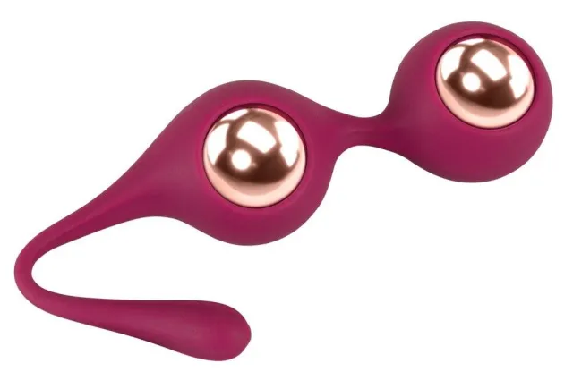 Вагинальные шарики Sweet Smile Kegel Training Balls With Extra Weights, 18,3 см (бордовый)