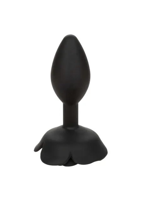CalExotics Rose Anal Plug Large - Korek analny, Czarny, 10.2 cm