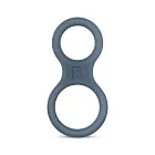 Эрекционное кольцо Boners Classic Cock & Ball Ring, 10,5 см (серый)