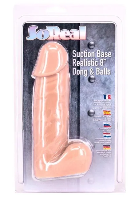 Фалоімітатор Seven Creations So Real Dong, 20 см (тілесний)