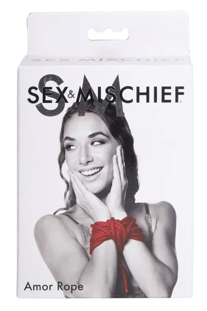 Веревка для бондажа Sportsheets Sex & Mischief Amor Rope, 2 x 457 см (красный)