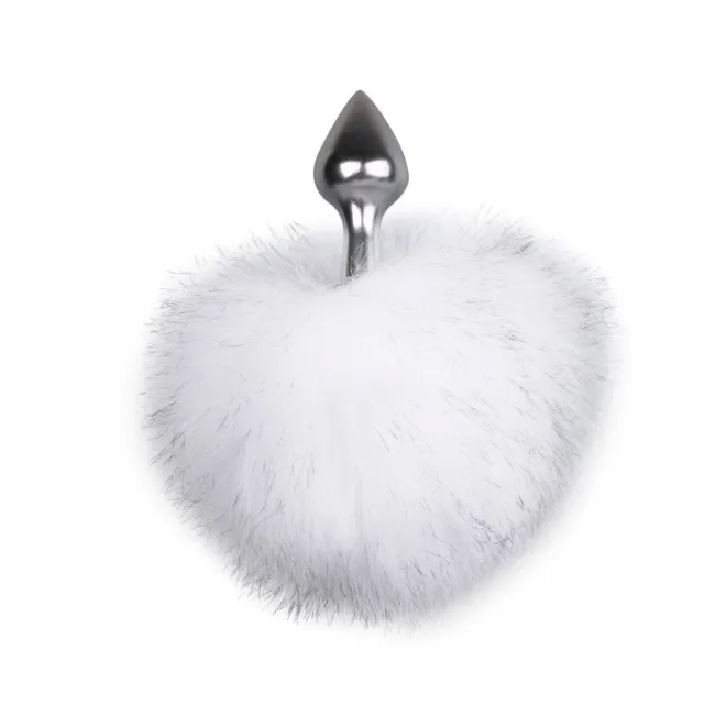 Easytoys Bunny Tail Plug No. 1 - Korek analny, Biały, 15 cm