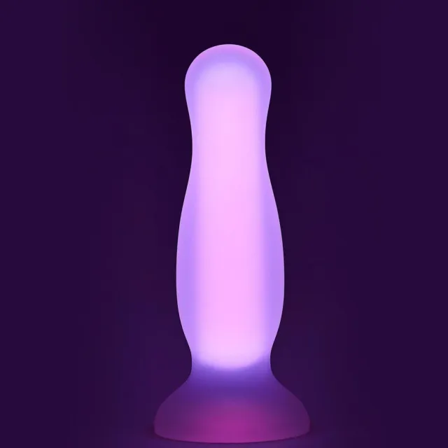 Анальная пробка Radiant Glow In The Dark, 14,5 см (розовый)