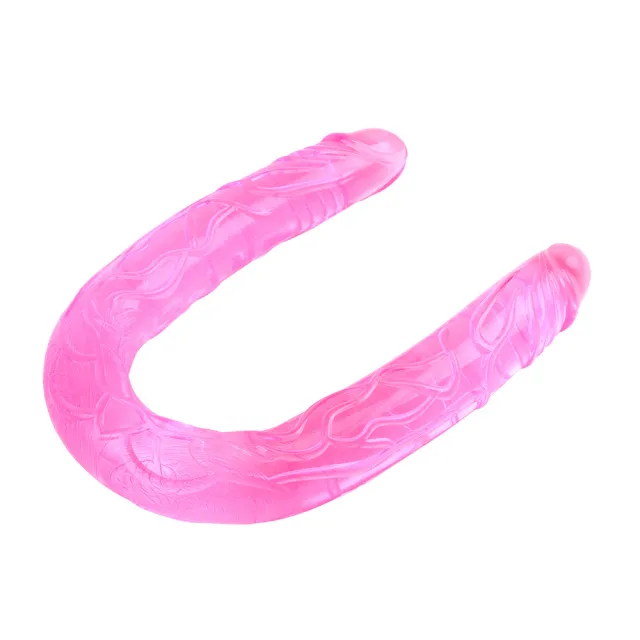 Фаллоимитатор HI-Basic Jelly Flexible Double Dong, 51 см (розовый)