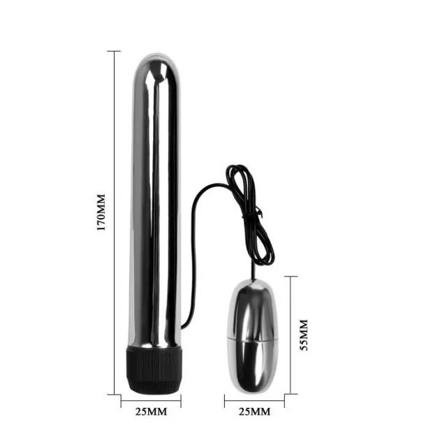 Вібратор Multiple Vibrator, 17 см (сріблястий)