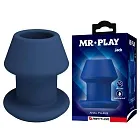 Анальный тоннель Mr. Play Jack S, 7,7 см (синий)