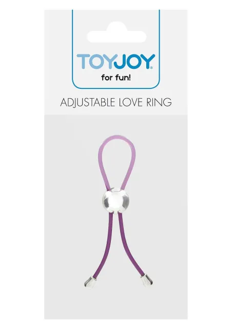 Эрекционное кольцо ToyJoy Adjustable Love Ring, 4.5 см (фиолетовый)
