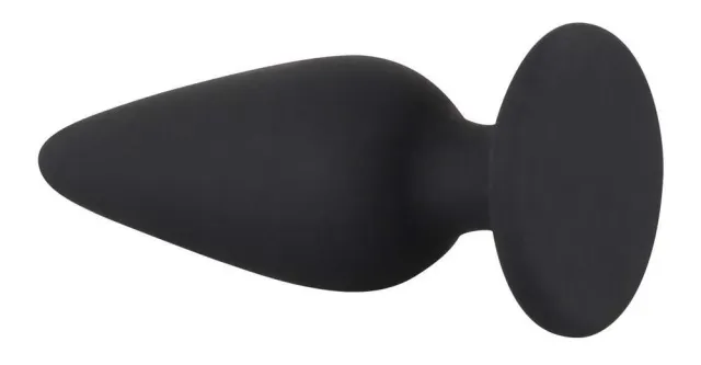 Анальная пробка Orion Black Velvets Heavy Plug Small, 7.8 см (черный)