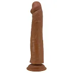 Фаллоимитатор Sliding Skin Sharife 10", 25.4 см (коричневый)
