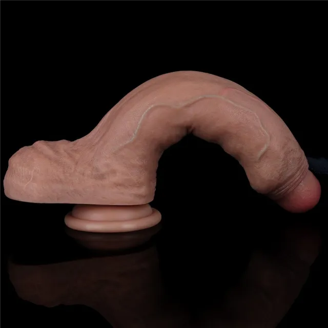Фаллоимитатор Dildo 8.5'' Dual Layered Silicone Cock, 22 см (коричневый)