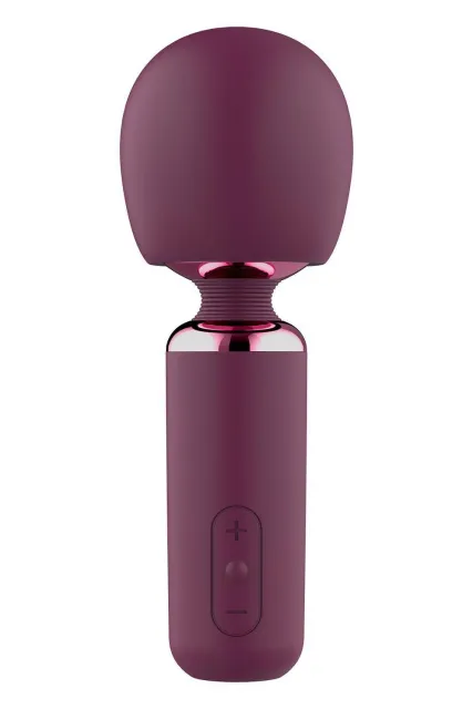 Вібромасажер Glam Bold Travel Wand, 18 см (бордовий)