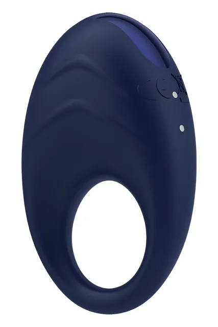 Виброкольцо Glam Vibrating Cockring, 7 см (синий)