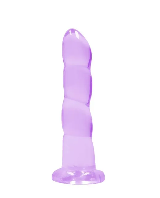 Фаллоимитатор RealRock Crystal Clear 7", 18 см (фиолетовый)
