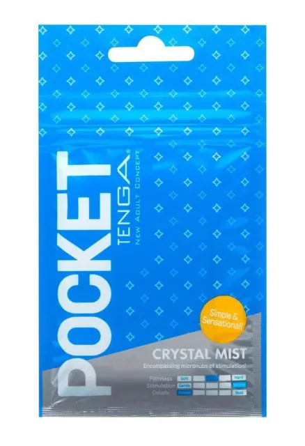 Мастурбатор Tenga Pocket Crystal Mist (білий)