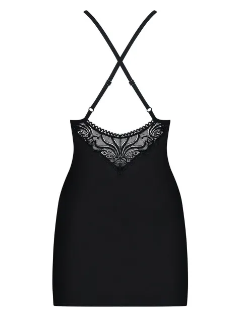 Еротичний комплект Obsessive 828, L/XL (чорний)