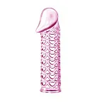 BAILE Male-Wear Net Sleeve - Nakładka na penisa, Różowy, 11.7 cm