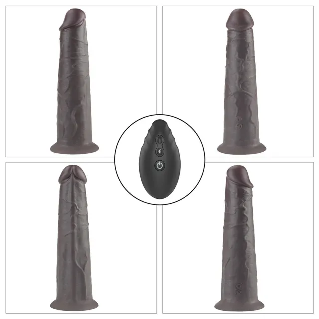 Вибратор Lovetoy Dual-Layered Silicone Nature Cock 8.0'', 20.5 см (черный)