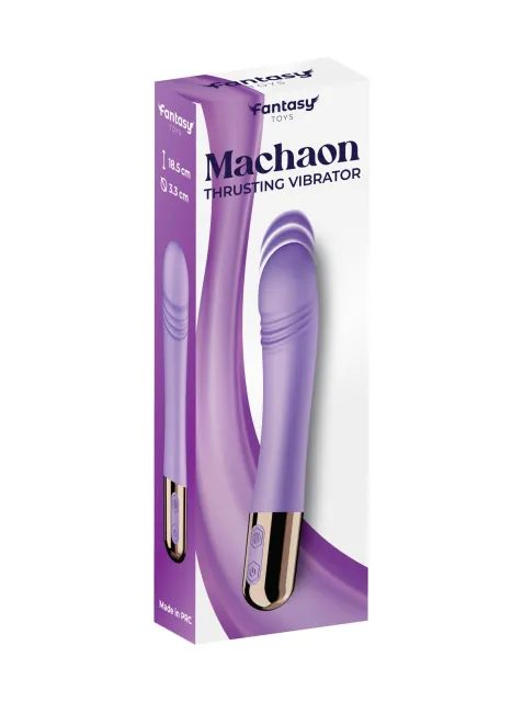 Вибратор Fantasy Machaon Thrusting Vibrator, 18,5 см (фиолетовый)
