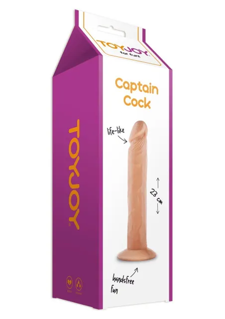 TOYJOY Captain Cock - Dildo, W kolorze cielistym, 23 cm