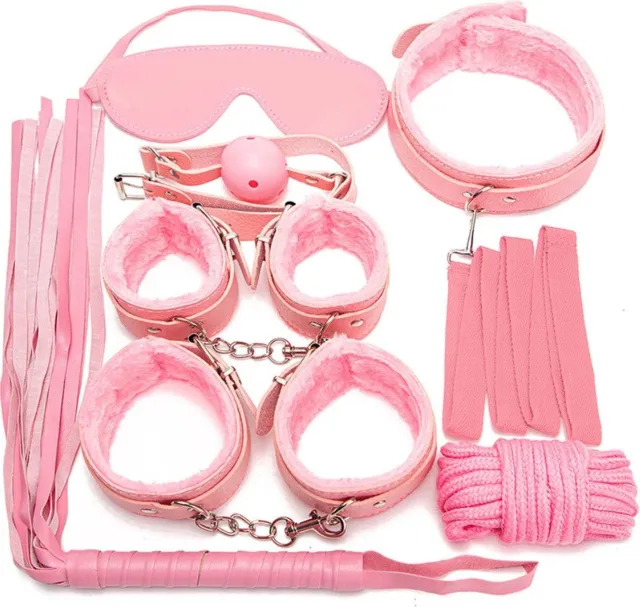 BDSM набір Fetish Fever Bondage Set, 7 шт (рожевий)