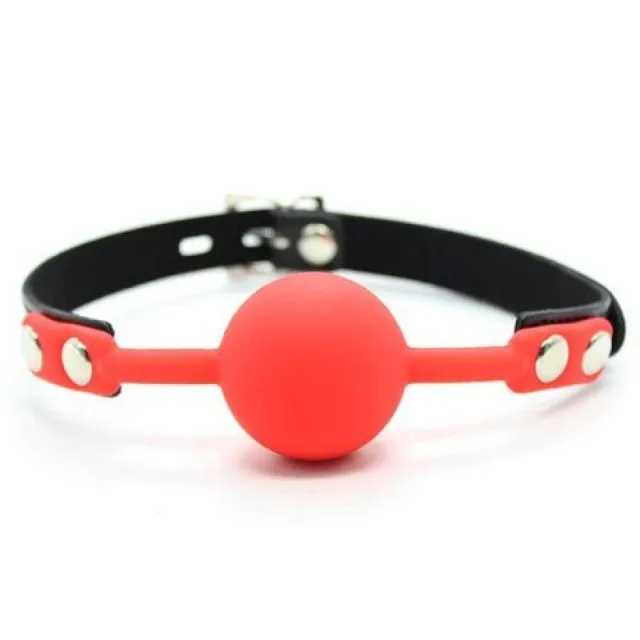 Toyz4lovers Ball Gag + Block - Knebel z kulką, Czerwony