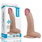 Фаллоимитатор LoveToy The Ultra Soft Dude, 20 см (телесный)