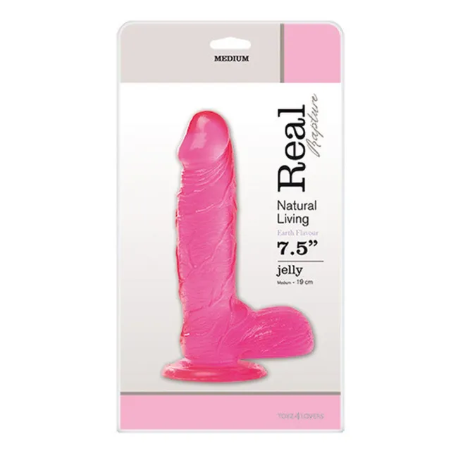 Фаллоимитатор Real Rapture 7.5", 19 см (розовый)