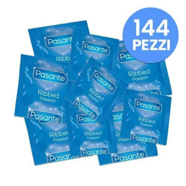 Презервативы Pasante Ribbed Passion, 144 шт