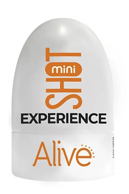 Alive Mini Shot Experience - Masturbator, W kolorze cielistym, 8, 5 cm